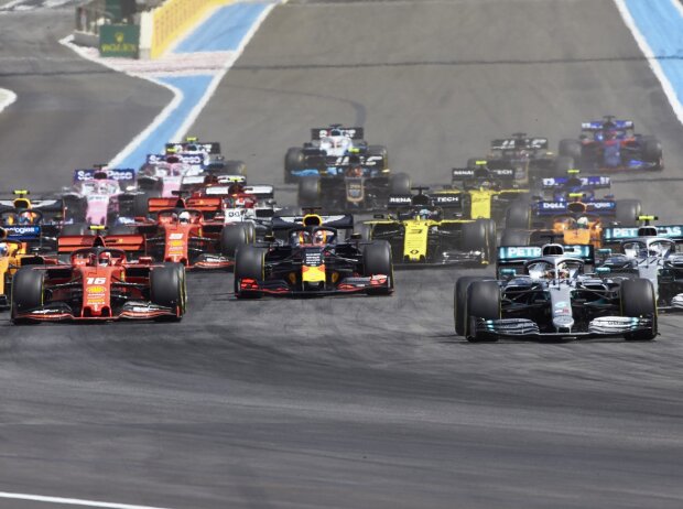 Titel-Bild zur News: Lewis Hamilton, Valtteri Bottas, Charles Leclerc, Max Verstappen, Carlos Sainz, Lando Norris