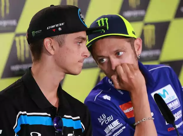 Luca Marini, Valentino Rossi Titel-Bild zur News: Luca Marini, Valentino Rossi