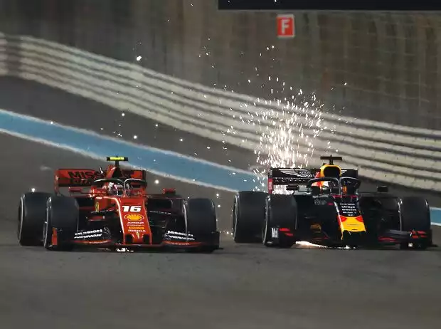 Max Verstappen, Charles Leclerc Titel-Bild zur News: Max Verstappen, Charles Leclerc