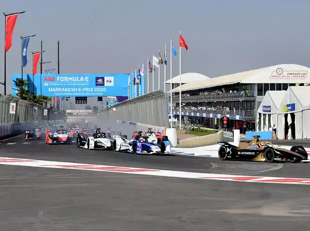 Titel-Bild zur News: Start zum ePrix Marrakesch der Formel E 2019/20