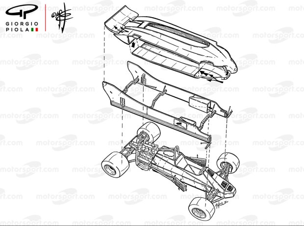 Doppelchassis-Konzept am Lotus 88