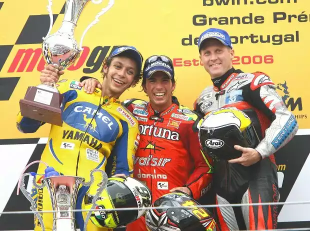 Valentino Rossi, Toni Elias, Kenny Roberts jr. Titel-Bild zur News: Valentino Rossi, Toni Elias, Kenny Roberts jr.