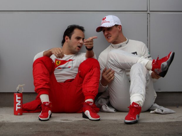 Titel-Bild zur News: Felipe Massa, Michael Schumacher