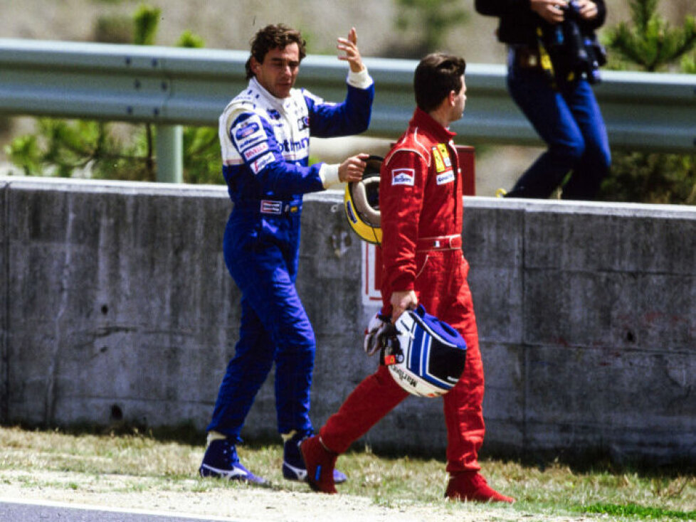 Nicola Larini, Ayrton Senna
