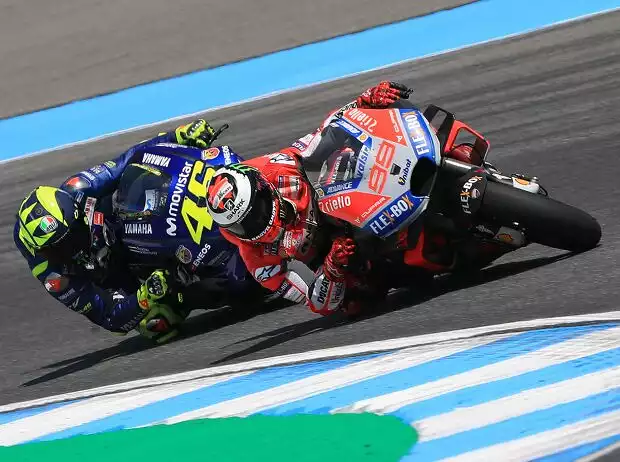 Titel-Bild zur News: Jorge Lorenzo, Valentino Rossi