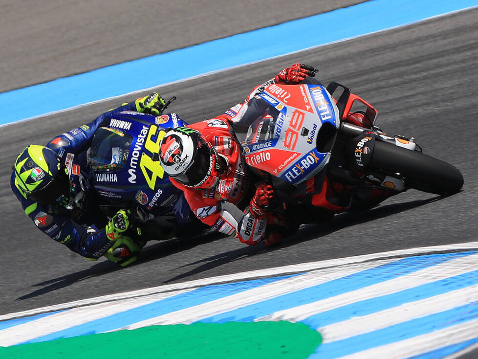 Jorge Lorenzo, Valentino Rossi