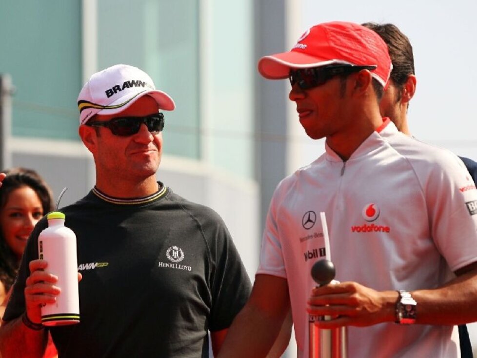 Rubens Barrichello, Lewis Hamilton