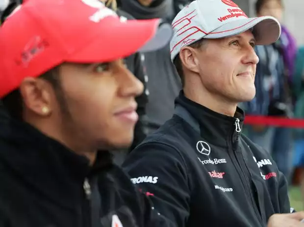 Michael Schumacher, Lewis Hamilton Titel-Bild zur News: Michael Schumacher, Lewis Hamilton