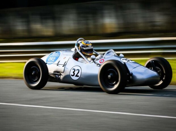 Patrick Pilet im Formel-V-Auto Patrick Pilet im Formel-V-Auto