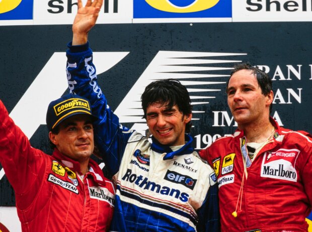 Titel-Bild zur News: Jean Alesi, Damon Hill, Gerhard Berger