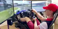David Schumacher im Heimsimulator