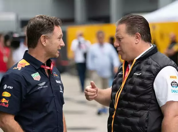 Titel-Bild zur News: Christian Horner, Zak Brown