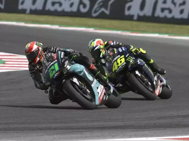 Franco Morbidelli, Valentino Rossi Titel-Bild zur News: Franco Morbidelli, Valentino Rossi