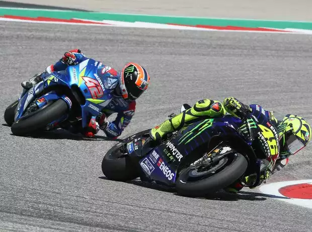 Alex Rins, Valentino Rossi Titel-Bild zur News: Alex Rins, Valentino Rossi