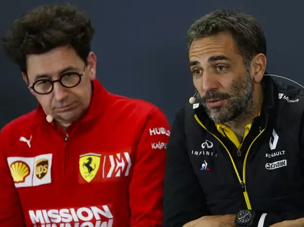 Titel-Bild zur News: Cyril Abiteboul, Mattia Binotto