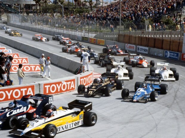 Derek Warwick, Eddie Cheever, Elio de Angelis, Nigel Mansell, Andrea de Cesaris, John Watson, Niki Lauda