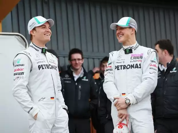 Titel-Bild zur News: Nico Rosberg, Michael Schumacher