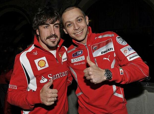 Valentino Rossi, Fernando Alonso