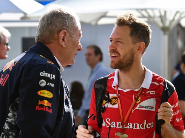 Titel-Bild zur News: Helmut Marko, Sebastian Vettel