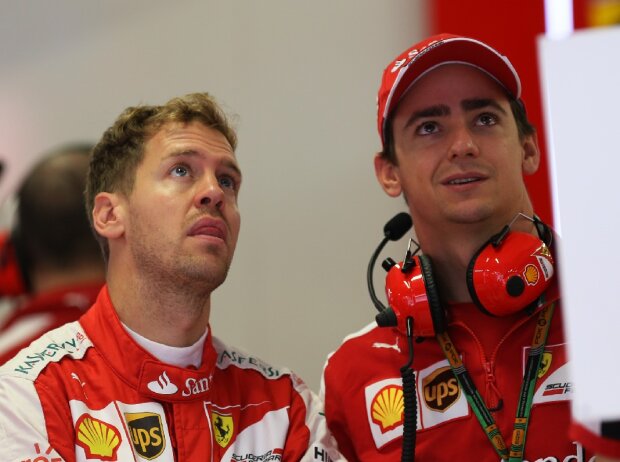 Titel-Bild zur News: Sebastian Vettel, Esteban Gutierrez