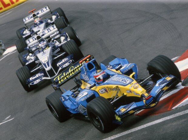 Fernando Alonso, Nick Heidfeld, Mark Webber Fernando Alonso, Nick Heidfeld, Mark Webber