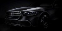 Bild zum Inhalt: Mercedes S-Klasse W223 (2020): Front-Design in offiziellem Teaser enthüllt