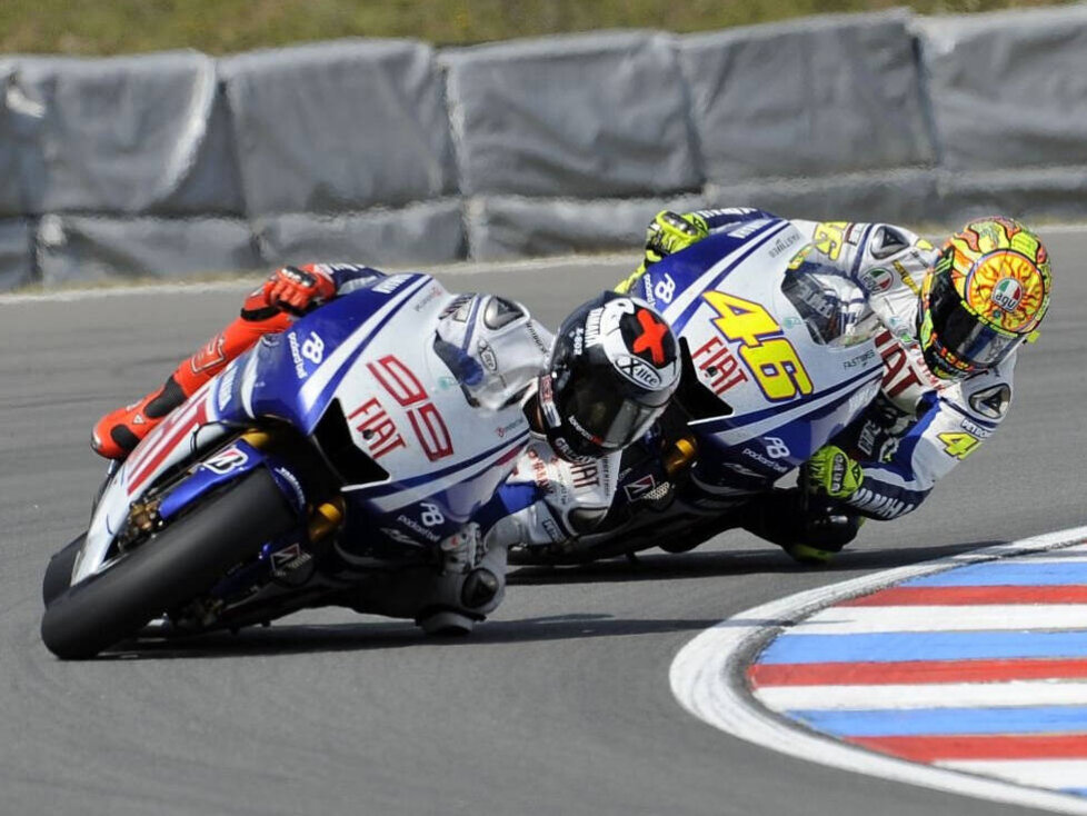 Jorge Lorenzo, Valentino Rossi