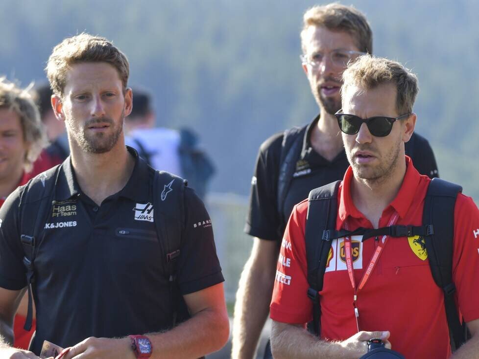 Romain Grosjean, Sebastian Vettel