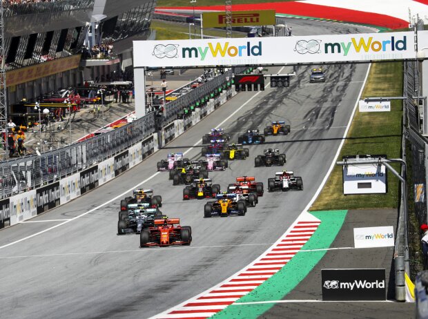 Titel-Bild zur News: Charles Leclerc, Max Verstappen, Lewis Hamilton, Valtteri Bottas, Lando Norris