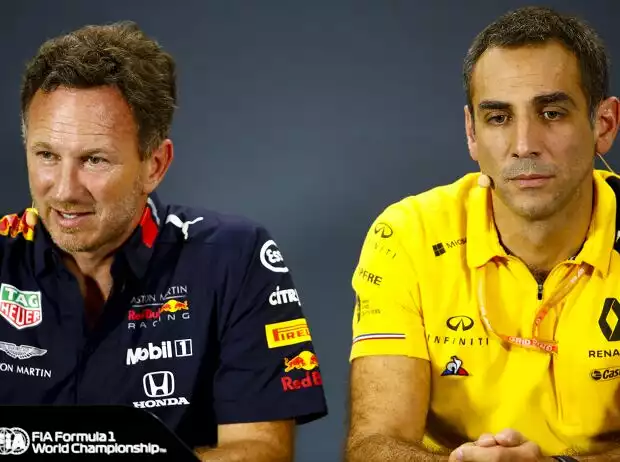 Christian Horner, Cyril Abiteboul Titel-Bild zur News: Christian Horner, Cyril Abiteboul