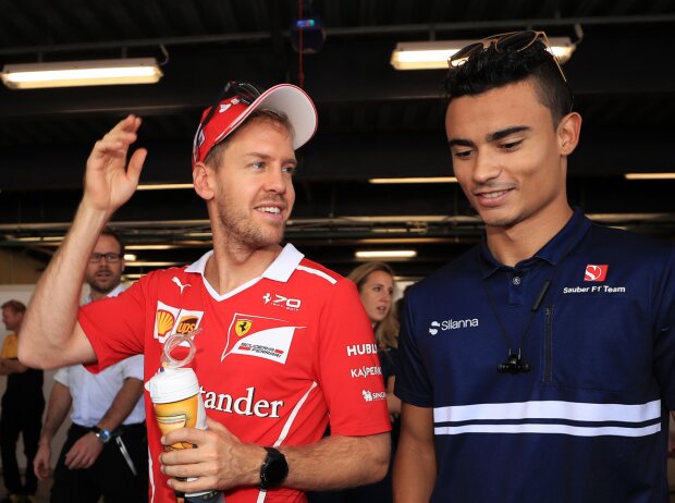 Titel-Bild zur News: Sebastian Vettel, Pascal Wehrlein