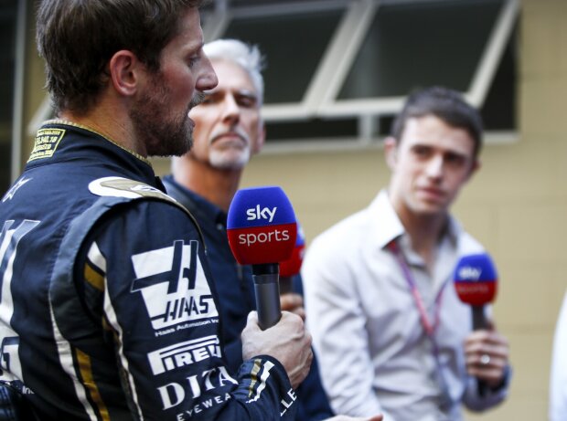 Titel-Bild zur News: Romain Grosjean, Damon Hill, Paul di Resta