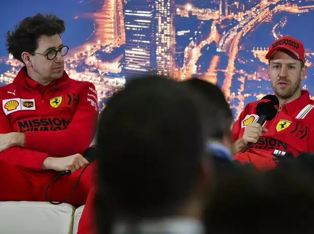 Mattia Binotto, Sebastian Vettel Titel-Bild zur News: Mattia Binotto, Sebastian Vettel