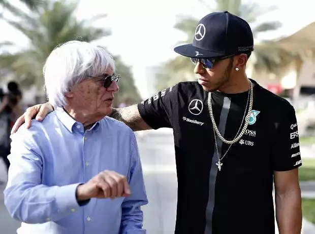 Bernie Ecclestone, Lewis Hamilton Titel-Bild zur News: Bernie Ecclestone, Lewis Hamilton