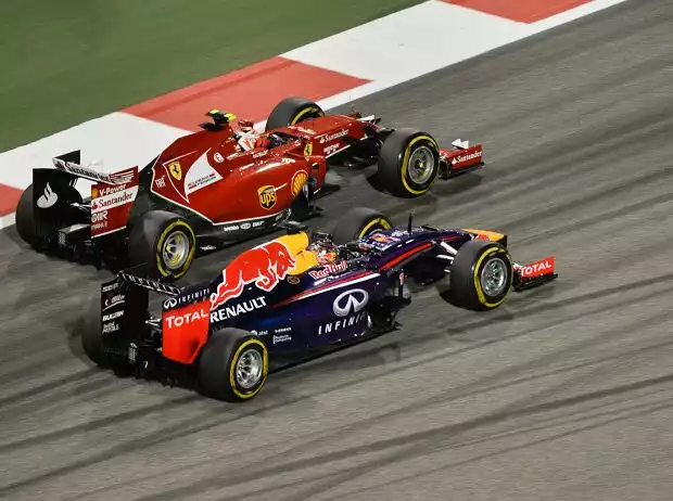 Titel-Bild zur News: Sebastian Vettel, Kimi Räikkönen