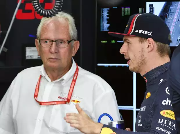 Christian Horner, Max Verstappen Titel-Bild zur News: Christian Horner, Max Verstappen
