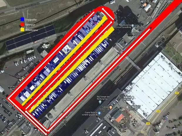 VLN, Boxengasse 2020, Fahrerlager Titel-Bild zur News: VLN, Boxengasse 2020, Fahrerlager