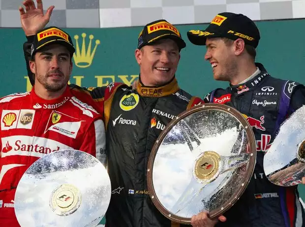 Kimi Räikkönen, Fernando Alonso, Sebastian Vettel Titel-Bild zur News: Kimi Räikkönen, Fernando Alonso, Sebastian Vettel