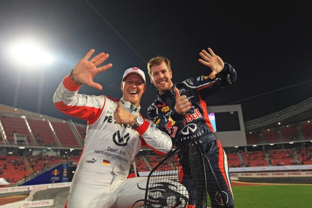 Michael Schumacher Sebastian Vettel Red Bull Red Bull F1 ~Michael Schumacher und Sebastian Vettel (Ferrari) ~ Michael Schumacher Sebastian Vettel Red Bull Red Bull F1 ~Michael Schumacher und Sebastian Vettel (Ferrari) ~