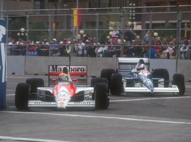 Titel-Bild zur News: Ayrton Senna, Jean Alesi