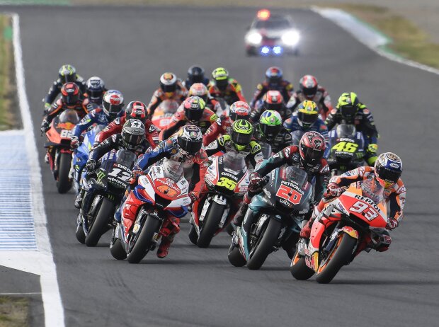 Titel-Bild zur News: MotoGP-Start in Motegi