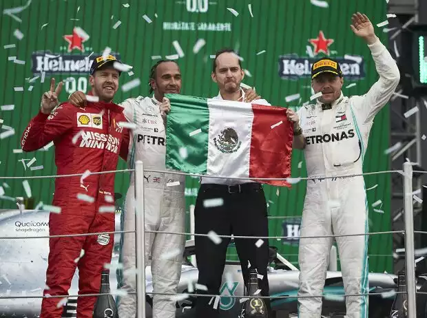 Sebastian Vettel, Lewis Hamilton, Valtteri Bottas Titel-Bild zur News: Sebastian Vettel, Lewis Hamilton, Valtteri Bottas
