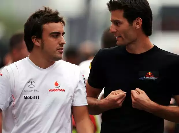 Fernando Alonso, Mark Webber Titel-Bild zur News: Fernando Alonso, Mark Webber