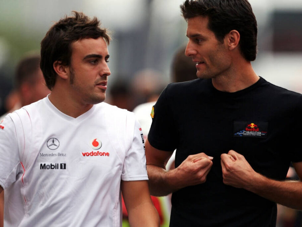 Fernando Alonso, Mark Webber