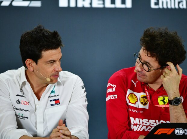 Toto Wolff, Mattia Binotto Toto Wolff, Mattia Binotto