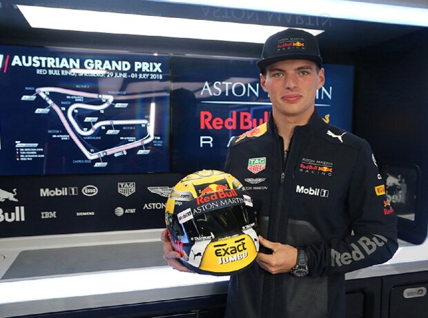 Max Verstappen mit dem Original-Helm beim Österreich GP 2018