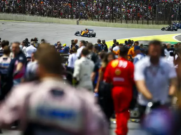 Lando Norris, Romain Grosjean Titel-Bild zur News: Lando Norris, Romain Grosjean