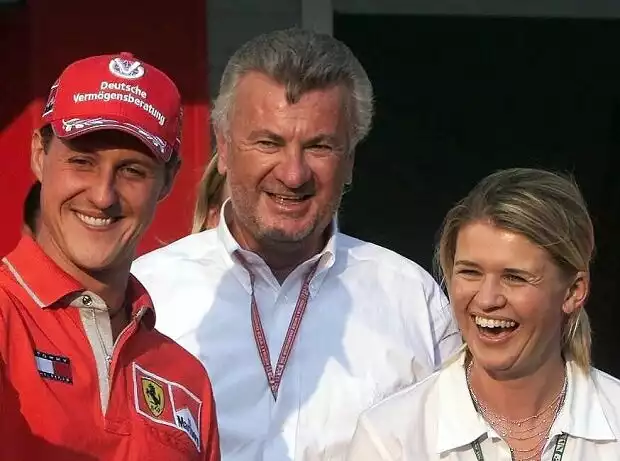 Michael Schumacher, Willi Weber, Corinna Schumacher Titel-Bild zur News: Michael Schumacher, Willi Weber, Corinna Schumacher