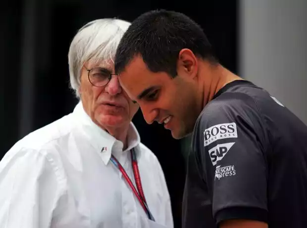 Bernie Ecclestone, Juan Pablo Montoya Titel-Bild zur News: Bernie Ecclestone, Juan Pablo Montoya