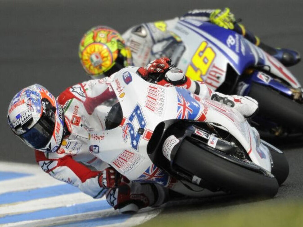 Casey Stoner, Valentino Rossi